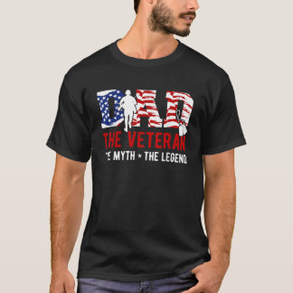 アメリカ退役軍人グランドパパパ退役軍人神話の伝説 Tシャツ