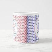 アメリカ退役軍人ビッグホワイトマグカップ ジャンボコーヒーマグカップ (正面)