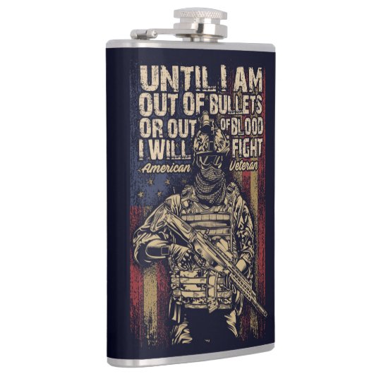 アメリカ退役軍人引用文 フラスク (右)
