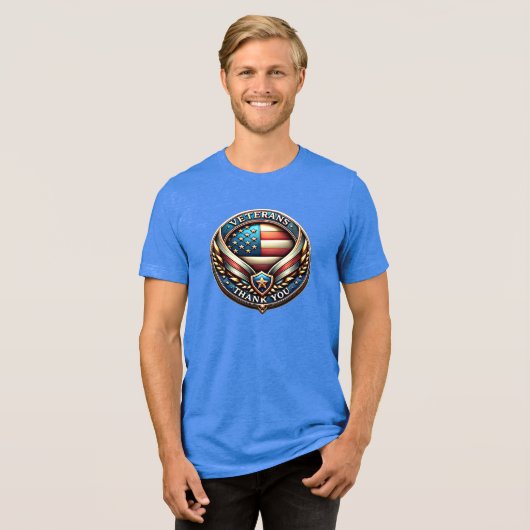 アメリカ退役軍人感謝 トライブレンドＴシャツ (正面全面)