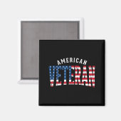 アメリカ退役軍人米国旗 マグネット (正面/裏面)