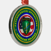 アメリカ退役軍人赤白米兵精神 メタルオーナメント (右)
