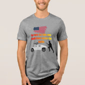 アメリカ退役軍人 グレー トライブレンドTシャツ (正面)