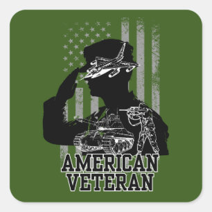 アメリカ退役軍人 スクエアシール