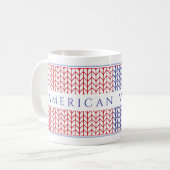 "アメリカ退役軍人"ホワイトマグカップ コーヒーマグカップ (正面左)