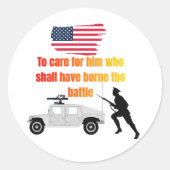 アメリカ退役軍人 ラウンドシール (正面)