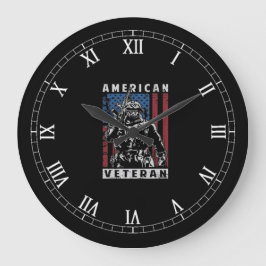 アメリカ退役軍人 ラージ壁時計