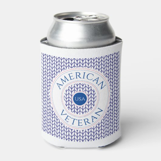アメリカ退役軍人 缶クーラー (缶正面)