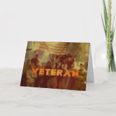 アメリカ退役軍人-退役軍人デイ軍隊カード サンキューカード (正面)