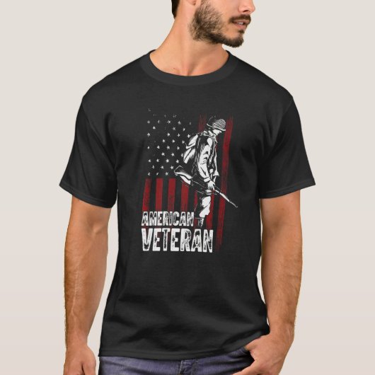アメリカ退役軍人 Tシャツ (正面)