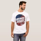 アメリカ通りホワイトTシャツ Tシャツ (正面フル)
