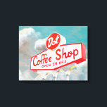 アメリカ道端 |コーヒーショップの看板 キャンバスプリント<br><div class="desc">アメリカ道端 |コーヒーショップサインアーティスト： Naomi McCavitt</div>