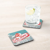 アメリカ道端 |コーヒーショップの看板 コースター (右側)