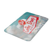 アメリカ道端 |コーヒーショップの看板 バスマット (アングル)