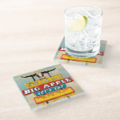 アメリカ道端 |レストランの看板 ガラスコースター (アングル)