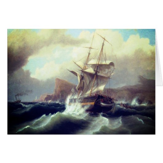 アメリカ遭難船1841年 (正面横)