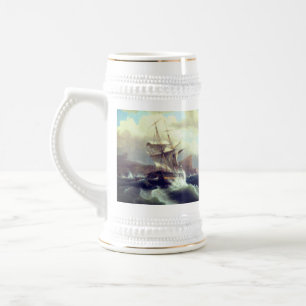 アメリカ遭難船1841年 ビールジョッキ