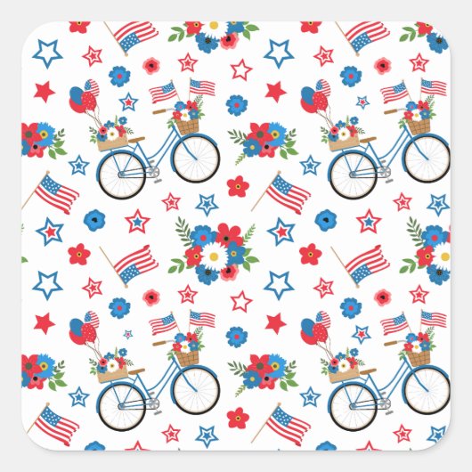 アメリカ選挙パーティー集！ スクエアシール (正面)