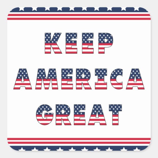 アメリカ選挙パーティー集！ スクエアシール (正面)