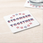 アメリカ選挙パーティー集！ スクエアペーパーコースター (アングル)