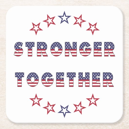 アメリカ選挙パーティー集！ スクエアペーパーコースター (正面)
