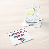 アメリカ選挙パーティー集！ スクエアペーパーコースター (インサイチュ)