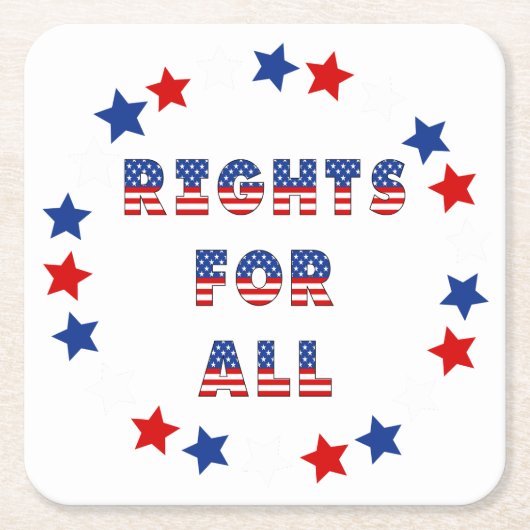 アメリカ選挙パーティー集！ スクエアペーパーコースター (正面)