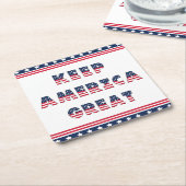 アメリカ選挙パーティー集！ スクエアペーパーコースター (アングル)