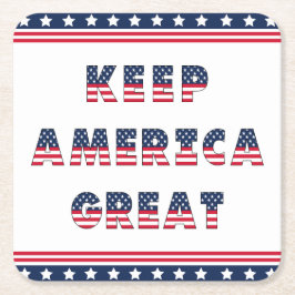 アメリカ選挙パーティー集！ スクエアペーパーコースター