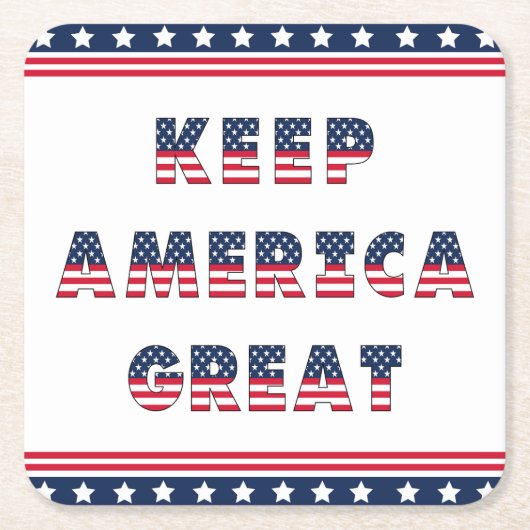 アメリカ選挙パーティー集！ スクエアペーパーコースター (正面)
