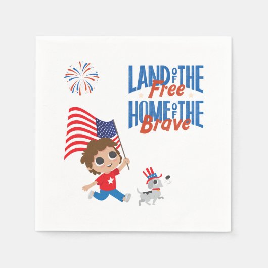 アメリカ選挙パーティー集！ スタンダードカクテルナプキン (正面)