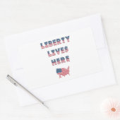 アメリカ選挙パーティー集！ 長方形シール (封筒)