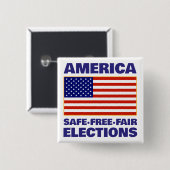アメリカ選挙ボタン 缶バッジ (正面&裏面)