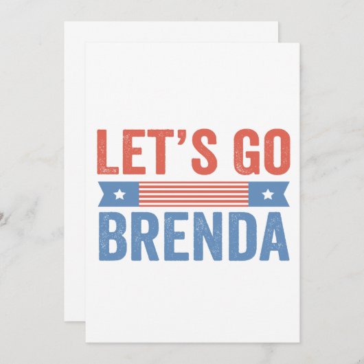 アメリカ選挙 ブレンダを応援しよう 招待状 (正面/裏面)