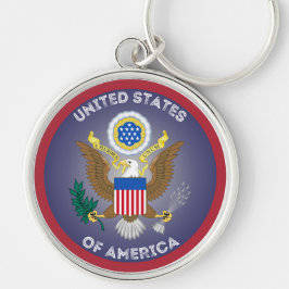 アメリカ遺産エンブレム キーホルダー