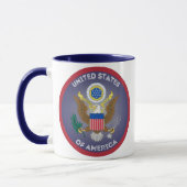 アメリカ遺産エンブレム マグカップ (左)