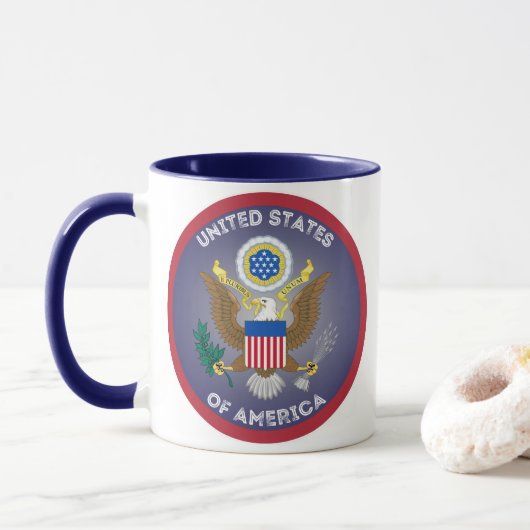 アメリカ遺産エンブレム マグカップ (ドーナツ)