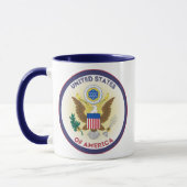アメリカ遺産エンブレム マグカップ (左)