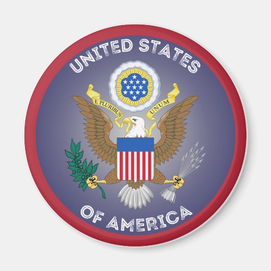アメリカ遺産エンブレム マグネット (正面)
