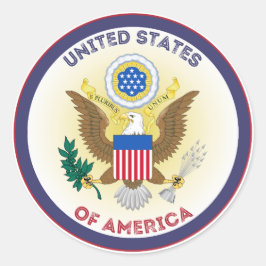 アメリカ遺産エンブレム ラウンドシール