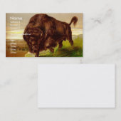 アメリカ野牛 名刺 (正面/裏面)