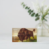 アメリカ野牛 名刺 (スタンド正面)