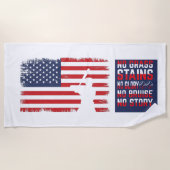 アメリカ野球 ビーチタオル (正面)