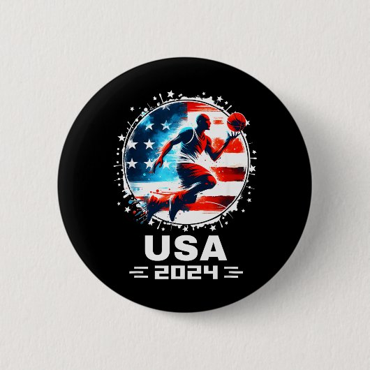 アメリカ野球 フライングバイソン 2024 アメリカ野球チーム 缶バッジ (正面)
