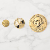 アメリカ金ゴールドコイン紙吹雪 コンフェッティ (裏面)
