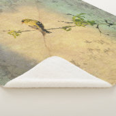 アメリカ金ゴールドフィンチオンブランチイエローグリーン シェルパブランケット (3/4)