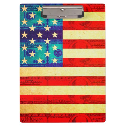 アメリカ金国旗 クリップボード (正面)