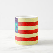 アメリカ金国旗 コーヒーマグカップ (中央)
