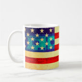 アメリカ金国旗 コーヒーマグカップ (左)