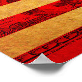 アメリカ金国旗 ポスター (角)